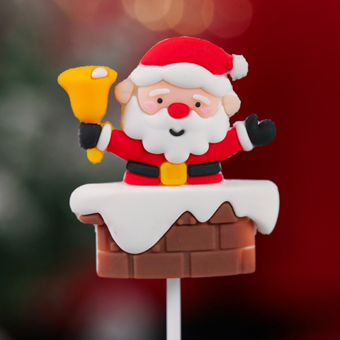 SLC-Que Cắm Silicon Ông Già Noel 6