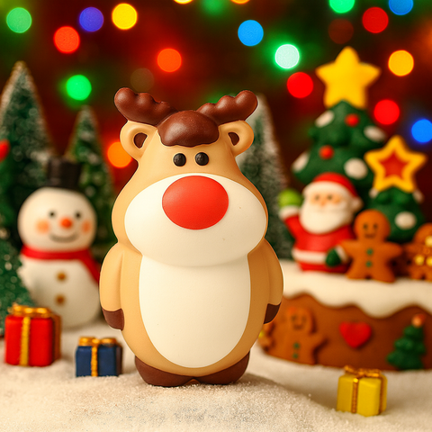 Tượng Noel Tuần Lộc Nhựa Dẻo