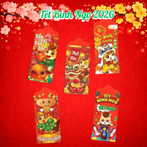 Set 10 Lì Xì Tết 2026 M8