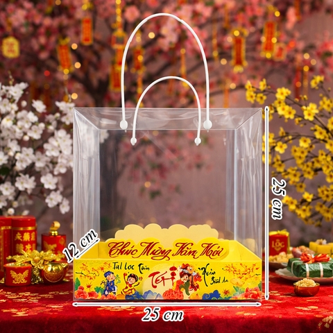 Hộp Tết Vàng HD (25*25*12)