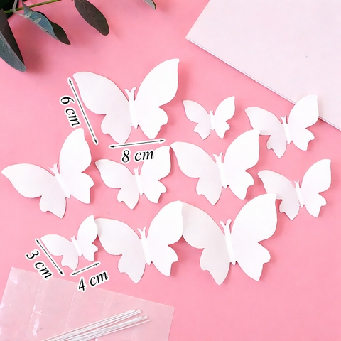 SCG-Set 10 Bướm Giấy Trắng HD