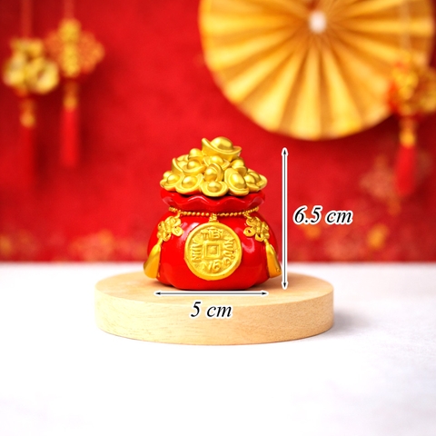 Hũ đỏ tiền vàng chữ TVNN đựng muối,gạo TQ