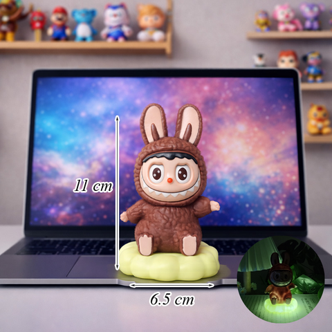 Đèn Labubu Nâu Ngồi Mây