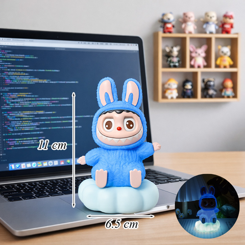 Đèn Labubu Xanh Dương Ngồi Mây