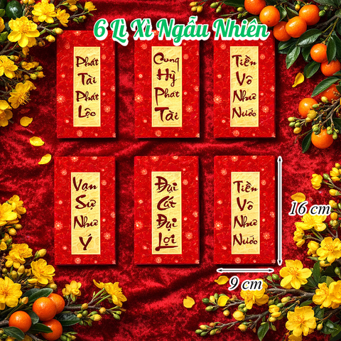 Set 6 Lì Xì Lấy Ngẫu Nhiên M5