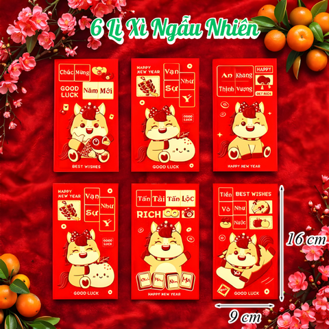 Set 6 Lì Xì Lấy Ngẫu Nhiên M6
