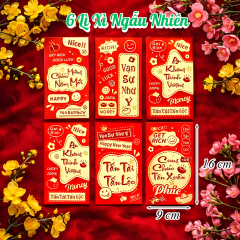 Set 6 Lì Xì Lấy Ngẫu Nhiên M7