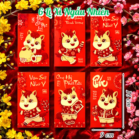 Set 6 Lì Xì Lấy Ngẫu Nhiên M8