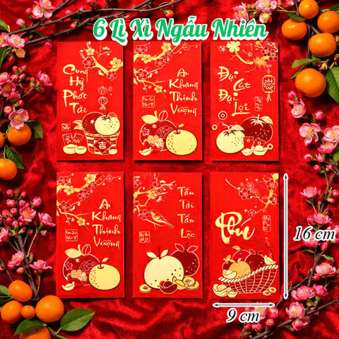 Set 6 Lì Xì Lấy Ngẫu Nhiên M11