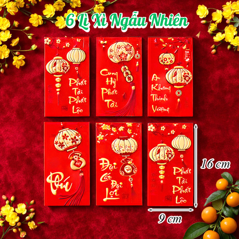 Set 6 Lì Xì Lấy Ngẫu Nhiên M13