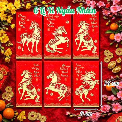 Set 6 Lì Xì Lấy Ngẫu Nhiên M14