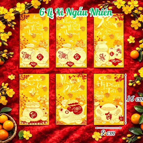 Set 6 Lì Xì Lấy Ngẫu Nhiên M17