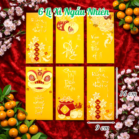 Set 6 Lì Xì Lấy Ngẫu Nhiên M18