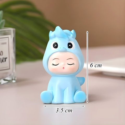 Bé Ngựa Nhựa Nhẹ Xanh