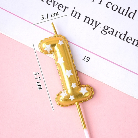 Nến Số 1 Vàng Sao