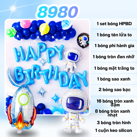 Bóng Chữ HPBD Phi Hành Gia