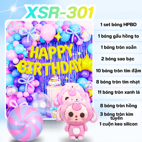 Bóng Chữ HPBD Baby Three XSR-301