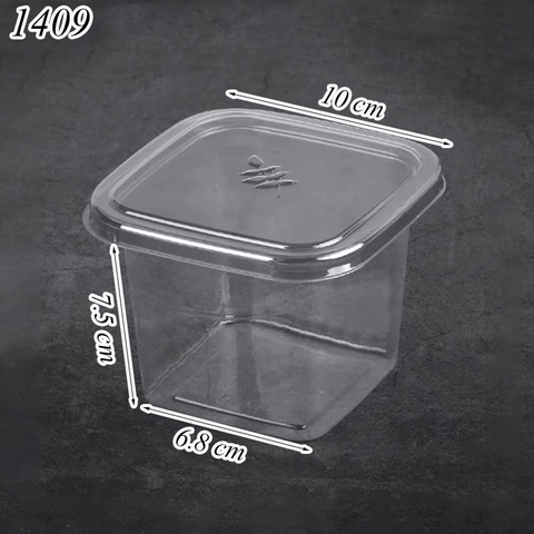 10 cốc vuông trà sữa ( có nắp ) 10.10.7cm.( B10-8 ) TQ