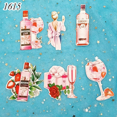 SCG - set cắm cô gái hồng cầm ly rượu quay lưng.