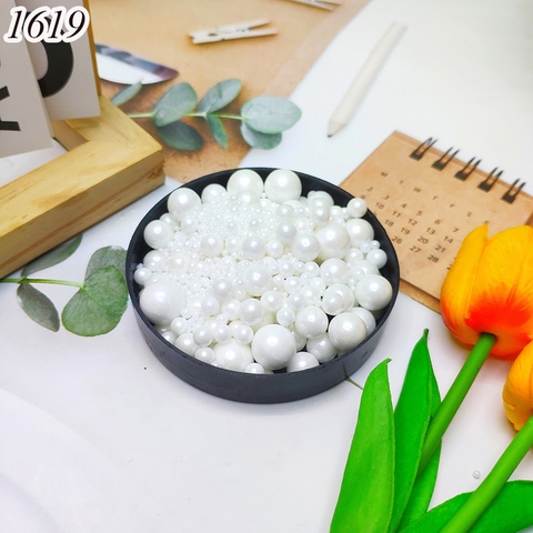 Lọ 100gr Kẹo Đường Tròn Trắng mix size (100gr )