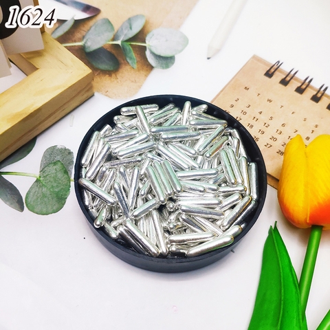 Lọ 100gr Kẹo Đường Hình Trụ Dài Bạc