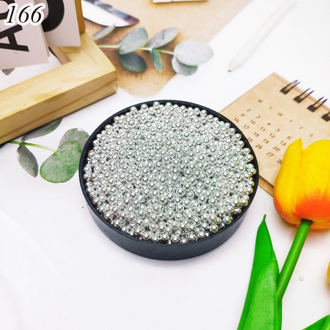 Lọ 100gr Kẹo Đường Tròn Bạc 2mm.