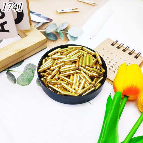 Lọ 100gr Kẹo Đường Hình Trụ Dài Vàng Ánh