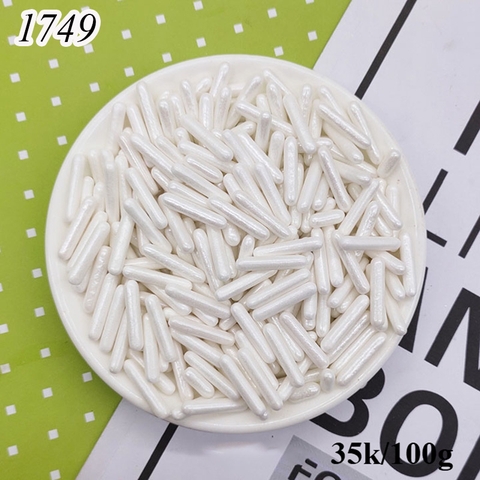 Lọ 100gr Kẹo Đường Hình Trụ Dài Trắng