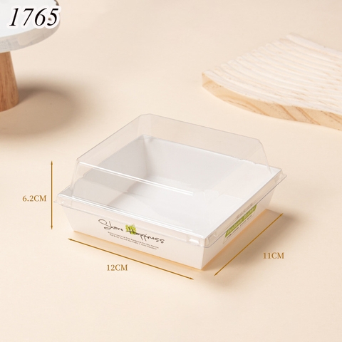 50 hộp sanwich vuông trắng LÁ