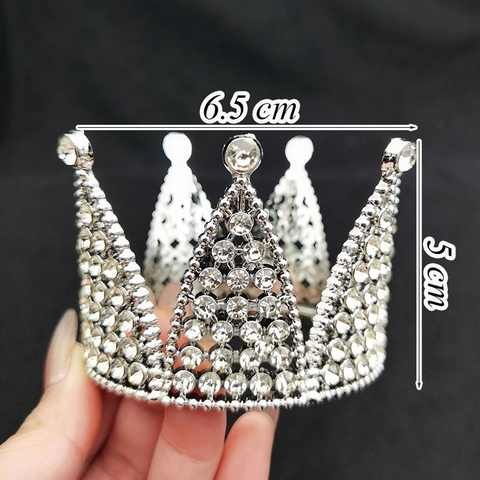 VM - Vương miện 6 cánh hợp kim nhôm đính đá bạc