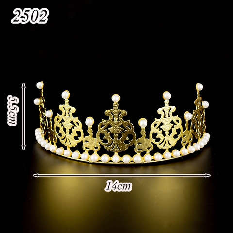 Vương - miện khuyết vàng size nhỏ đường kính 14,5cm
