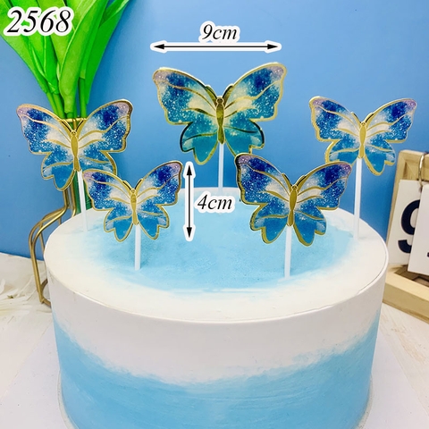 Cam - set bướm giấy xanh dương HD