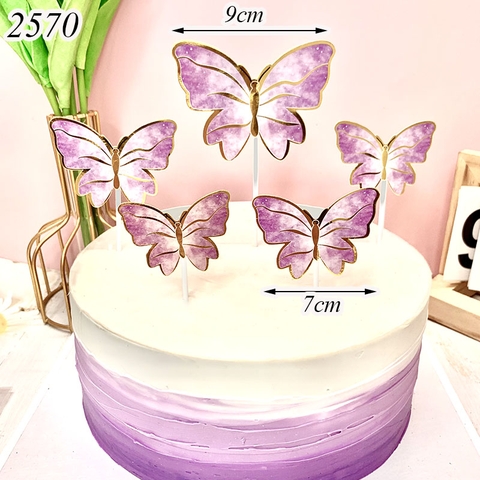 Cam - set bướm giấy tím hồng HD