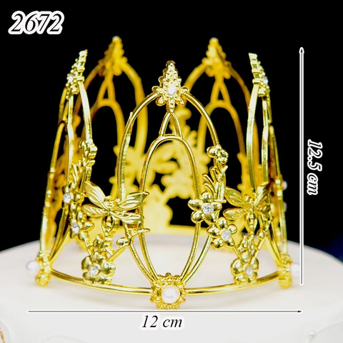 VM- vương miện tua nhựa 12.5*12cm