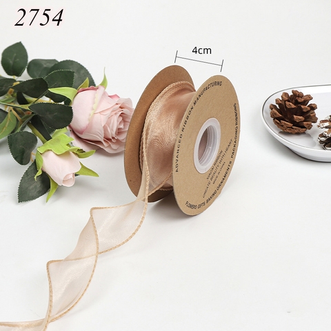 Ruybang voan vàng đồng khổ 4cm,10m