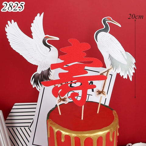 SCG- set cắm hạc chữ thọ