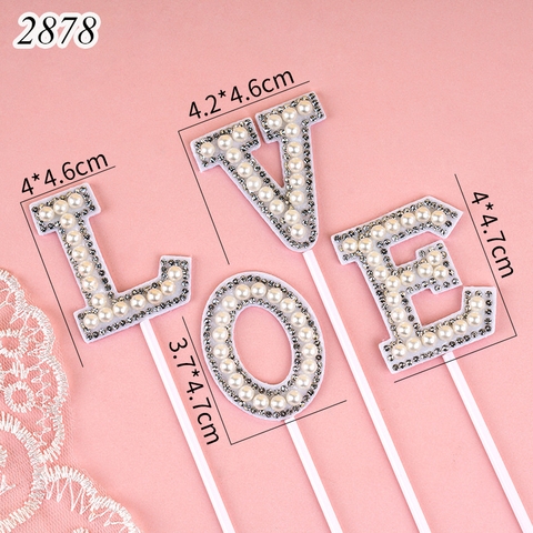 SCG- set cắm Love ngọc trai trắng