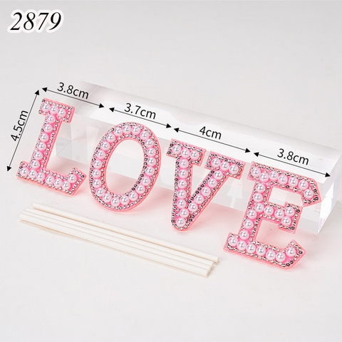 SCG - set cắm Love ngọc trai hồng
