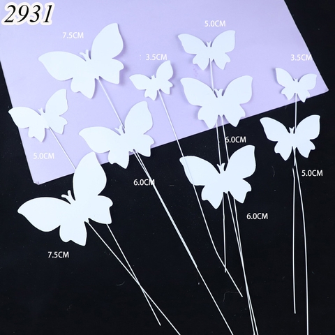 Set 10 bướm trắng