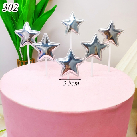 6 que cắm phồng sao bạc.