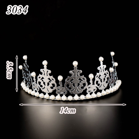 VM - vương miện khuyết bạc NHỎ đường kính 14.5cm