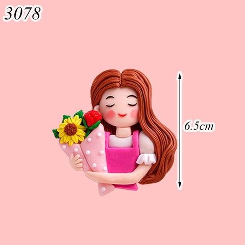 SLC- Silicon Cô gái hồng ôm bó hoa