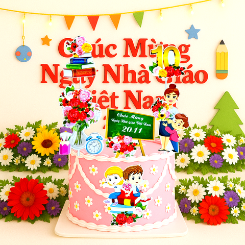 SCG - set cắm 20/11 mẫu 6.