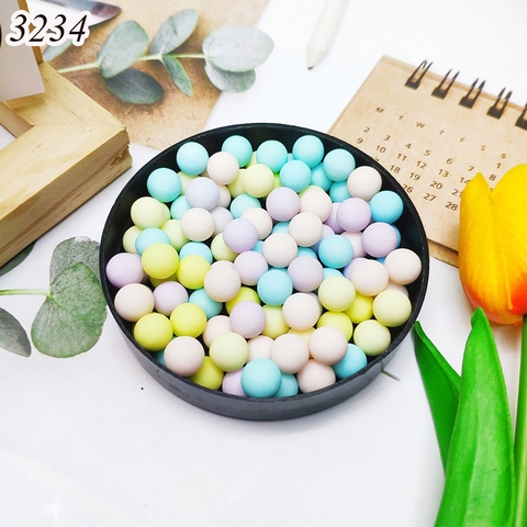 Lọ 100gr Kẹo Đường Tròn Màu Pastel 8mm