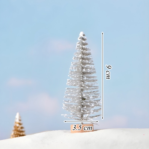 Cây thông noel bạc 9cm.