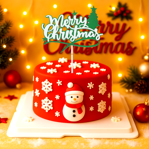 QC - que cắm merry christmas cây thông.