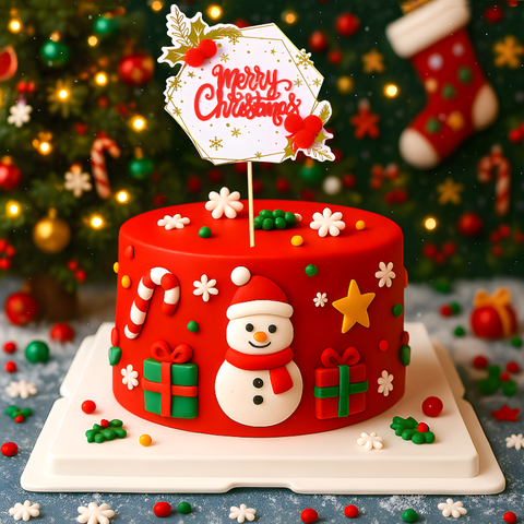 QC - que cắm merry christmas lục giác.