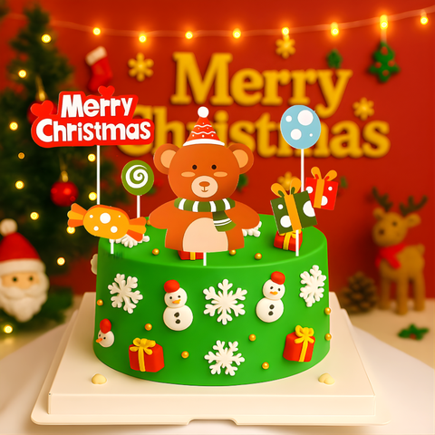 SCG - set cắm noel gấu túi quà