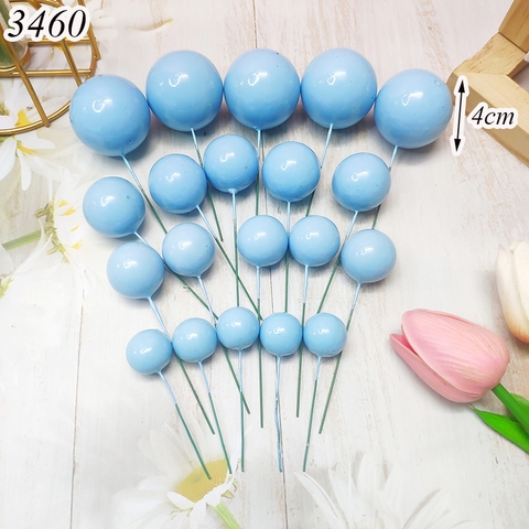 Combo gói 20 bi xanh dương nhạt 4 size