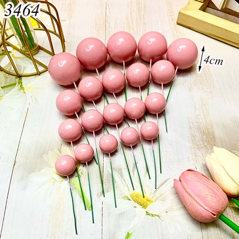 Combo gói 20 bi hồng nhạt 4 size